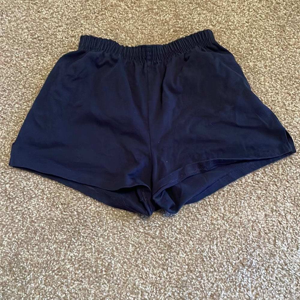 Navy blue sweat shorts